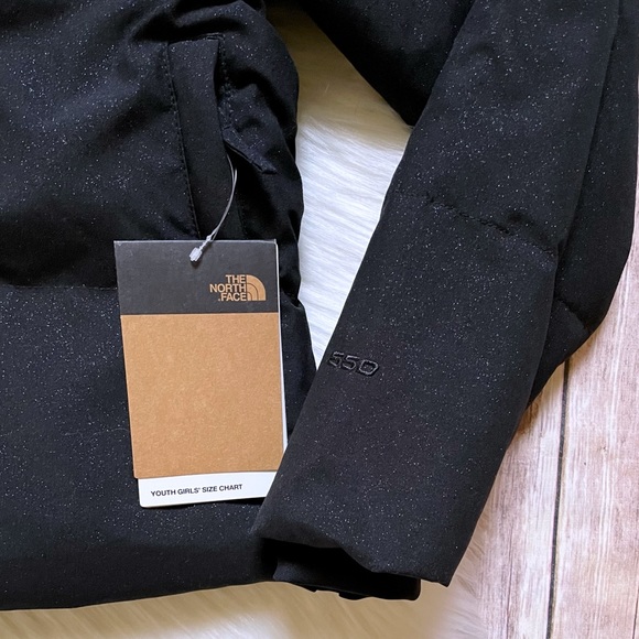 The North Face Girls’ Dealio City Jacket In Black Sparkle - Picture 4 of 12